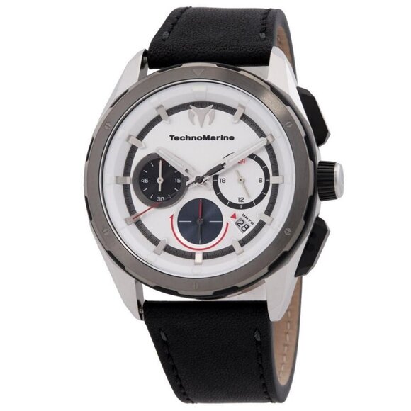 NWT Authentic Technomarine OCEAN Chronograph GMT Quartz Silver Dial Men's Watch - Picture 1 of 3